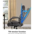 thumbnail image 6 of BestOffice Big and Tall Office Chair, Lumbar Support, Rolling Swivel for Men, Women(Brown), 6 of 6