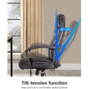 BestOffice Big and Tall Office Chair, Lumbar Support, Rolling Swivel for Men, Women(Brown)