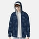 thumbnail image 2 of Balery Snowflake Dark Blue Sudadera ligera de manga larga con capucha y protección solar UPF 50+ para hombre y mujer, ideal para pesca y running-X-Large, 2 of 7