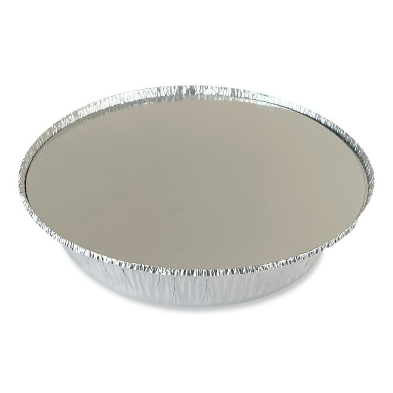 Round Aluminum To-Go Container Lids, Flat Lid, 9 Round Aluminum To-Go Container Lids, Flat Lid, 9