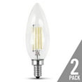 thumbnail image 4 of Feit Electric 7610504 4.5 Watt Equivalent Clear Daylight Dimmable Chandelier Blunt Tip Candelabra Base LED Light Bulb, 4 of 4