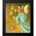 thumbnail image 2 of Candle Lighting Angel 20x23 Black Modern Framed Museum Art Print Titled - Art Licensing Studio, 2 of 5