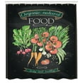 thumbnail image 3 of Ambesonne Vegetable Shower Curtain, Chalkboard Food Veggies, 69"Wx84"L, Multicolor, 3 of 3