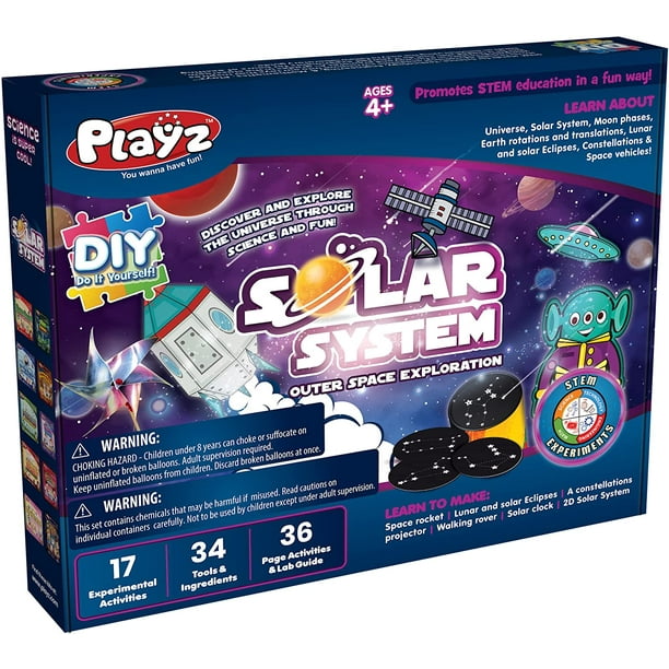 2 ensembles de jouets d'exploration du système solaire Enfants