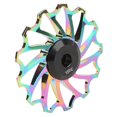 thumbnail image 3 of Bicycle Guide Roller, Ceramic Bearing Deep Tooth Bike Rear Derailleur Wheel Lightweight  For 8 9 10 11 Speed System Multicolor, 3 of 8
