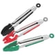 thumbnail image 3 of Pinzas para comida, pinzas para pan navideñas, freidora de aire, pinzas de cocina, pinzas de Metal con punta de silicona, 3 uds., 3 of 7