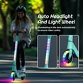 thumbnail image 4 of TST Electric Scooter for Kids, 100W Adjustable Kick Scooter with Flashing Rainbow LED Lights, Up to 8mph&8 Miles, 4 of 8