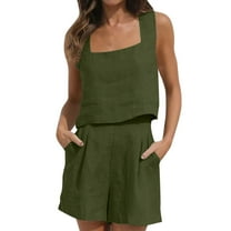 JIKNTTR Summer Outfits For Women Lounge Sets 2 Piece Sets Two Piece Shorts Crop Tops Trendy Clothes Summer Set Women-2 Piece Shorts Outfits Sets