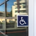 thumbnail image 4 of Uxcell 6x6 Inch Handicap Sign Stickers, Vinyl Accessible Sign Disabled Symbol Weatherproof for Wheelchair Person 12Pcs, 4 of 6