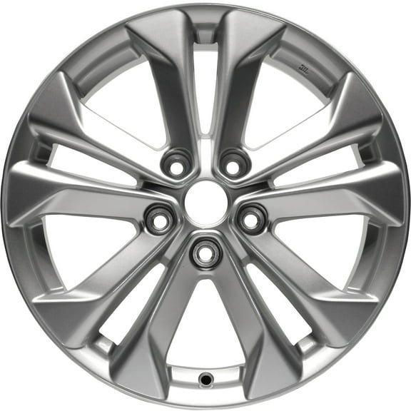 Kai 17 X 7 New Aluminum Alloy Wheel Replica, All Painted Bright Silver, Fits 2014 - 2018 Nissan Rogue