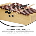 thumbnail image 6 of 2 Pairs Marimba Hammer Xylophone Mallets Instrument Accessories Yarn Music Rubber Child, 6 of 6