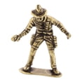 thumbnail image 3 of Pequeña estatua de soldado de latón, decoración del hogar, centro de mesa, escritorio, figura de luchador, pequeña Llevando sombrero de vaquero, 3 of 8