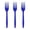 A002- Black (Fork Set), variant on Disposable Blue Plastic Knives, 10-Piece Party Cutlery Set for Themed Parties, Picnics, Birthdays, Weddings, and Daily Use - Thickened Disposable Tableware for Events, Gatherings, and Everyday Meals