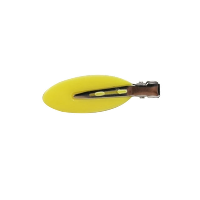 2 Pcs Épingles à Cheveux Sans Trace Matériau Robuste Simple Charmant Pince à Cheveux Mode pour Bébé Femmes Filles Dame Ovale Jaune
