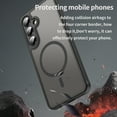 thumbnail image 5 of Dteck Magnetic Case for Samsung Galaxy A55,Shockproof TPU+PC Matte Translucent Back Slim Protective Case Compatible with MagSafe Cover for Samsung Galaxy A55,Black, 5 of 6