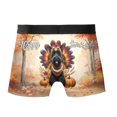 thumbnail image 2 of Happy Thanksgiving Scottish Terrier Turkey Costume Pumpkins Autumn Leaves All Over Print Boxer Briefs Underwear for Men Dad Scottie Dog Lover Gifts - 13014, 2 of 6