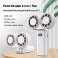 thumbnail image 6 of Homerr Portable Handheld Fan Cooling Fan Portable Handheld Fan - Digital Display, 90-Degree Foldable, Low Noise, Rechargeable, 6 of 10