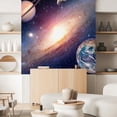 thumbnail image 2 of Idea4wall 3pcs Interstellar Cloud Star Galaxy Stick Wallpaper Removable Wall Murals Large Wall Stickers for Home Decoration, 72"x72", 2 of 5