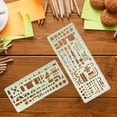 thumbnail image 4 of MasteelfCA 1 Set Geometric Stencil Drafting Tool Geometric Architecture Drawing Template, 4 of 7