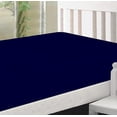 thumbnail image 4 of Microfiber 2 Twin XL Fitted Bottom Bed Sheets (2-Pack) 1800 Ultra Soft and Comfy - 15" Deep Pocket, 39" x 80" Great for Dorm Room, Hospital & Split King Dual Adjustable Beds (Navy, Twin), 4 of 5