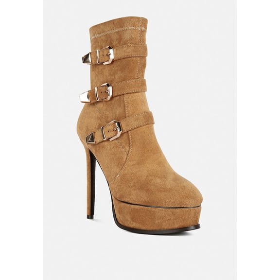 Beaux High Platform Stiletto Ankle Boots