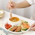 thumbnail image 2 of ievspot 4 Grid Dinner Plate Food Contact Grade Compartment Design Plastic Portable Breakfast Tray, 2 of 8