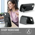 thumbnail image 5 of Allytechgroup Wallet Case for iPhone 16e with Stand, RFID Blocking Premium PU Leather Cards Holder Support Magnetic Car Phone Mount Shockproof Protective Phone Case for Women Men, Black, 5 of 9