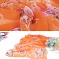 thumbnail image 4 of ZheElen Cloth Lightweight Portable Scarf Versatile For Wide Application And Easy Matching With Floral orange 1Set, 4 of 6