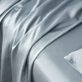 thumbnail image 4 of Sleep Zone Cooling Bed Sheet Set for Hot Sleepers, Ultra Soft Breathable Moisture-Wicking Sheets, Wrinkle-Resistant & Machine Washable, Deep Pocket, Solid Color Summer Bedding (Queen, Silver Grey), 4 of 6