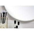 thumbnail image 4 of Metal frame round mirror 18 inch in Silver, 4 of 5