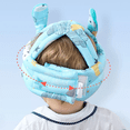 thumbnail image 5 of Casco Para Bebes Antigolpes Seguridad Bebes Belug Rodilleras Azul Elephant Gris Azul, 5 of 5