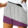 thumbnail image 1 of Pantalones Cortos Sueltos para Mujeres de Verano Impreso Encaje Hasta Bolsillo Elástico Pantalones Cortos Casuales Poliéster, Moda Pantalones Cortos de Verano para Uso Diario Y de Ocio, 1 of 5