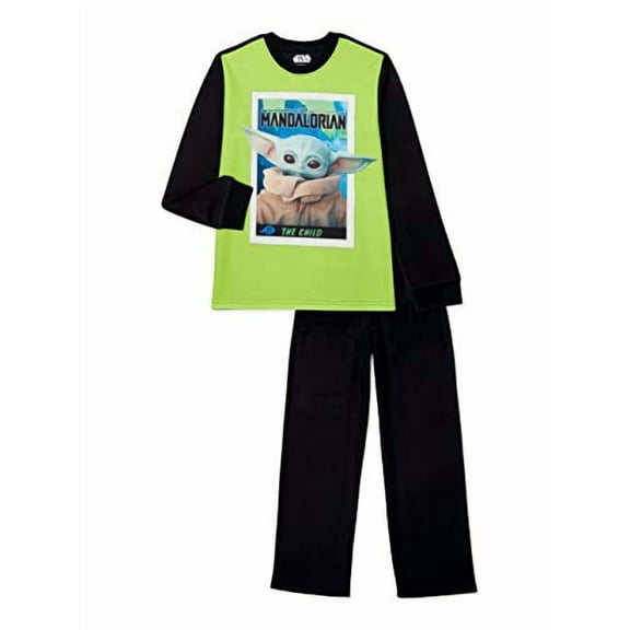 Yoda Long Sleeve Top and Pants Pajama Set, 2-Piece, X-Small