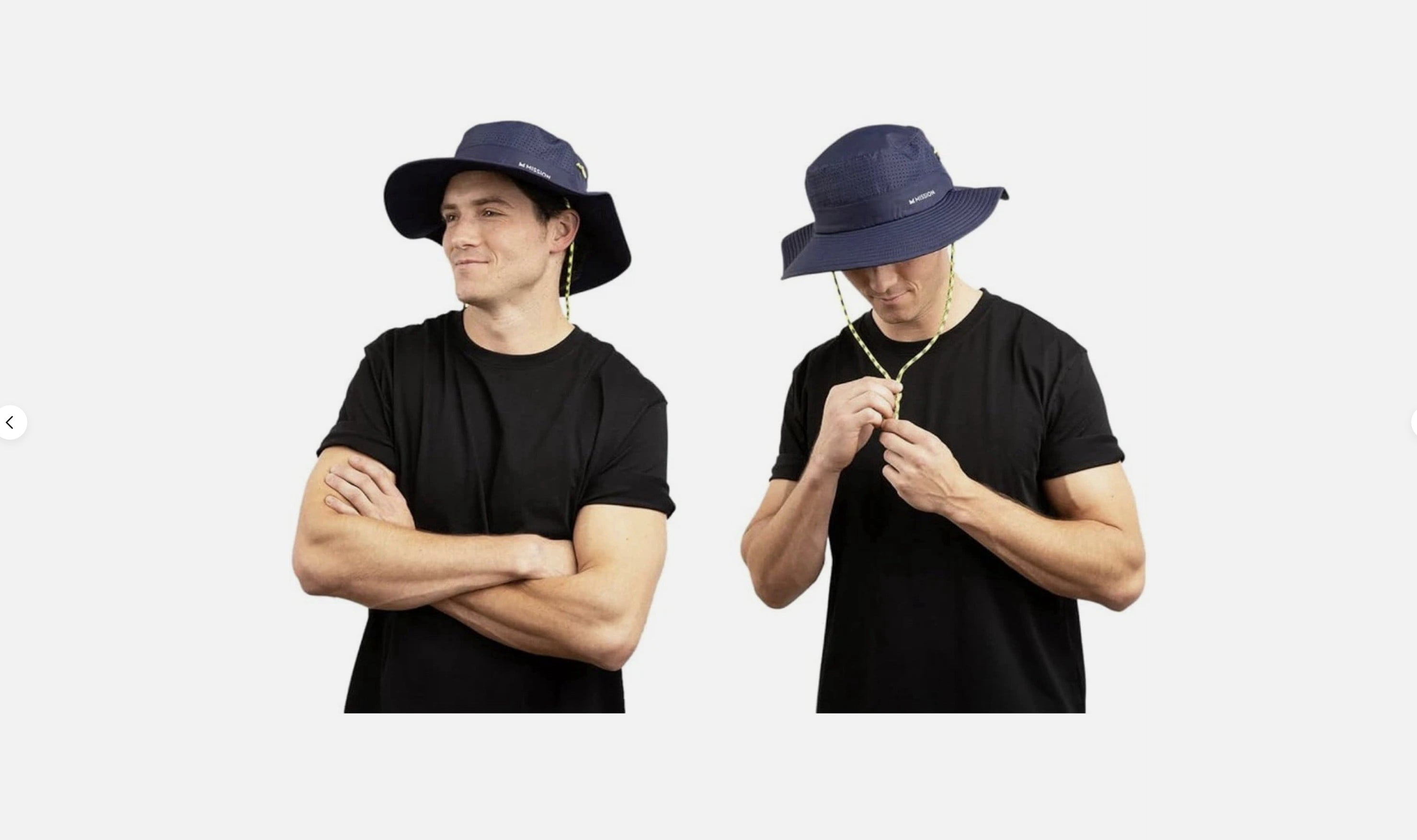 MISSION Unisex Cooling Anywhere Hydroactive Boonie Hat Wide-Brim Hat, Navy