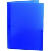 Storex 8.5 x 11 in. Eco Plastic Recycled Report Cover With Prongs - 30 Sheet, Blue