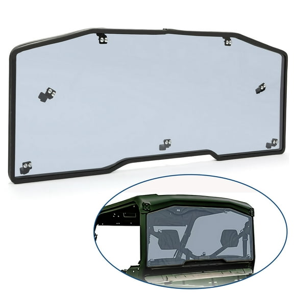 Heavy Duty Tinted Rear Windshield For 2016-2022 2023 Can-Am Defender HD / MAX HD