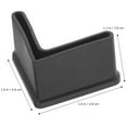 thumbnail image 2 of ULTNICE 8Pcs Black Rubber Square Furniture Feet Protectors for Bed Frame Legs, 2 of 8