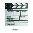 thumbnail image 4 of Seitruly Clapperboard de película, accesorio, placa de aviso, patrón impreso, resistente, grabación de vídeo, Director, claquetas, tableros de Electrónica Blanco/S 20*20CM, 4 of 8