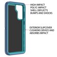 thumbnail image 3 of Compatible with Samsung Galaxy S21 Plus/S30 Plus Case,3-Layer Military Grade Drop Protection Anti-Slip Bumper Rugged Shockproof Dustproof Protection 6.7 inch Phone Case,Green Teal, 3 of 5