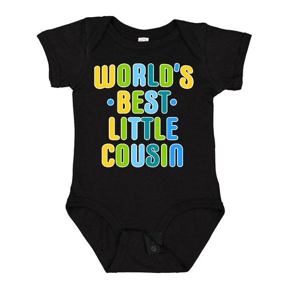 Inktastic Worlds Best Little Cousin Boys Baby Bodysuit