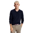 thumbnail image 1 of Jersey Tommy Hilfiger para hombre, colección 2024, cuello en V, azul marino, XXL, 1 of 5