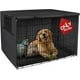 thumbnail image 1 of Funda para jaula de perro de 42 pulgadas, funda de poliéster duradera para perrera de mascotas, ajuste universal para jaula de perro de alambre 1 (negro), 1 of 4