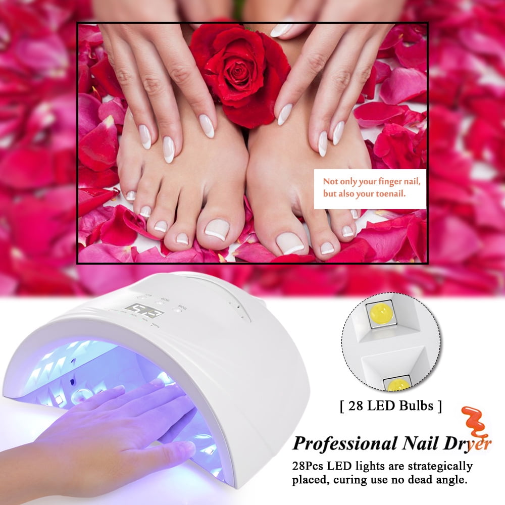 MIXFEER LED UV Cordless Nail Lamp Rechargeable Nail Gel Dryer Machine LED Nail Lamp Fingernails Toenails Curing Equipment Nail Art Tool