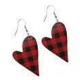 thumbnail image 1 of Pendientes Sonducket Cuero Labio Oreja Cuelga en forma de corazón Joyería hueca Adornos de aretes, 1 of 6