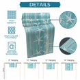 thumbnail image 6 of Teal Coastal Table Runner 60 Inches, Summer Ocean Waves Ombre Sea Starfish Bed Runner Dresser Scarves Tabletop for Indoor Outdoor Parties/Ceremony/Banquet, 13" x 60", 6 of 9