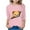 Pink, variant on Feancey Girls Casual 3/4 Sleeve T-Shirts Cute 3D Printed Crewneck Tunic Tops Kids Loose Fit Cotton Tshirt Summer Pullover Tees Holiday Sales Red 11 Years