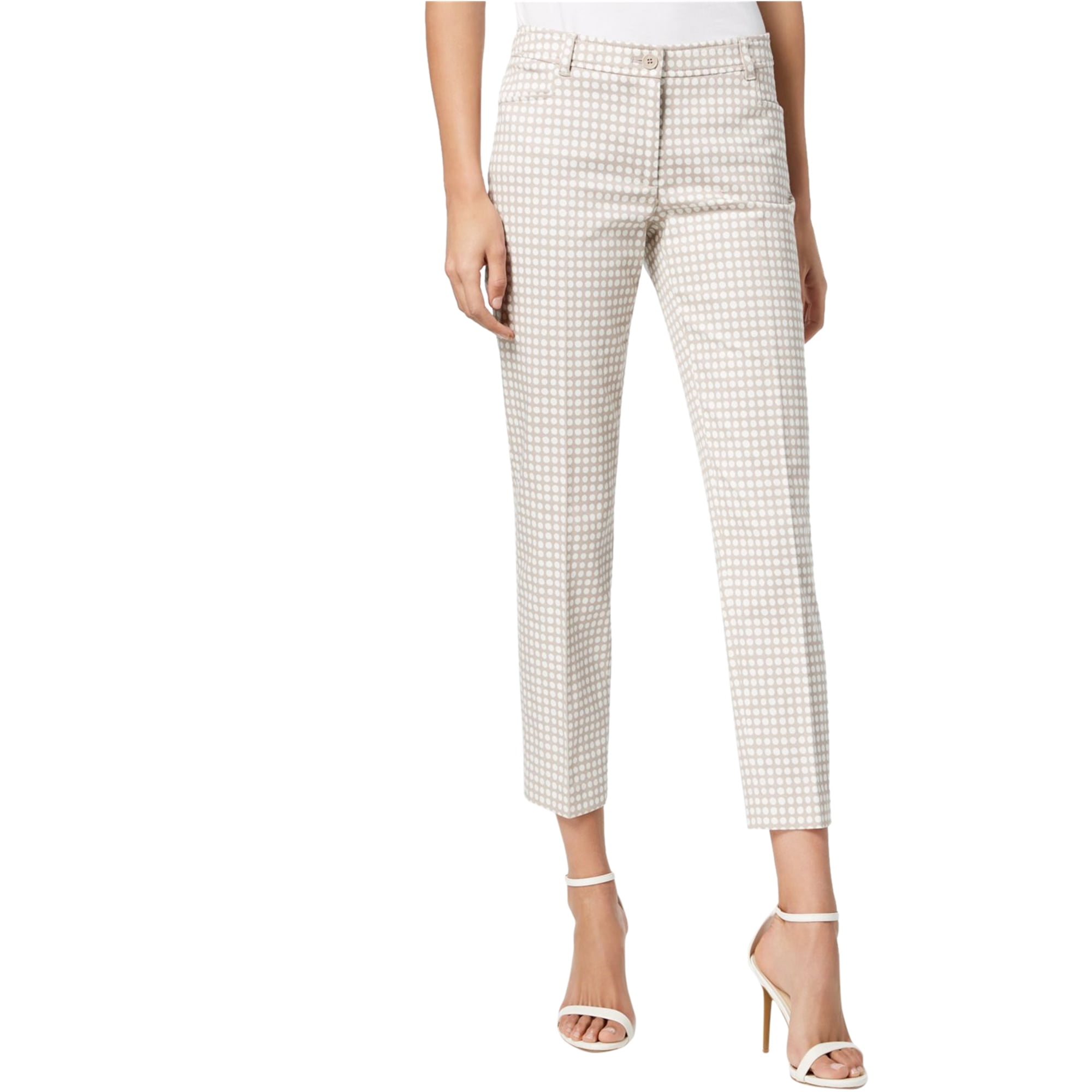 Anne Klein - Anne Klein Womens Dot Pique Casual Trouser Pants - Walmart ...