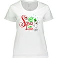 thumbnail image 3 of Inktastic Dear Santa I Can Explain Cute Snowman and Snowflakes Women's Plus Size T-Shirt, 3 of 5