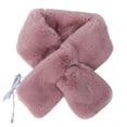 thumbnail image 1 of Bufanda cálida de felpa para los días fríos de invierno: bufanda térmica rosa oscuro alimentada por USB, 1 of 8