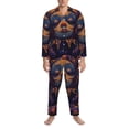 thumbnail image 3 of Uemuo Dreamy Jester Under Stars Pattern 2-Piece Loungewear Set - Men’s Soft Sleepwear, Cozy Winter PJs, Comfy Sleep Set-Medium, 3 of 7